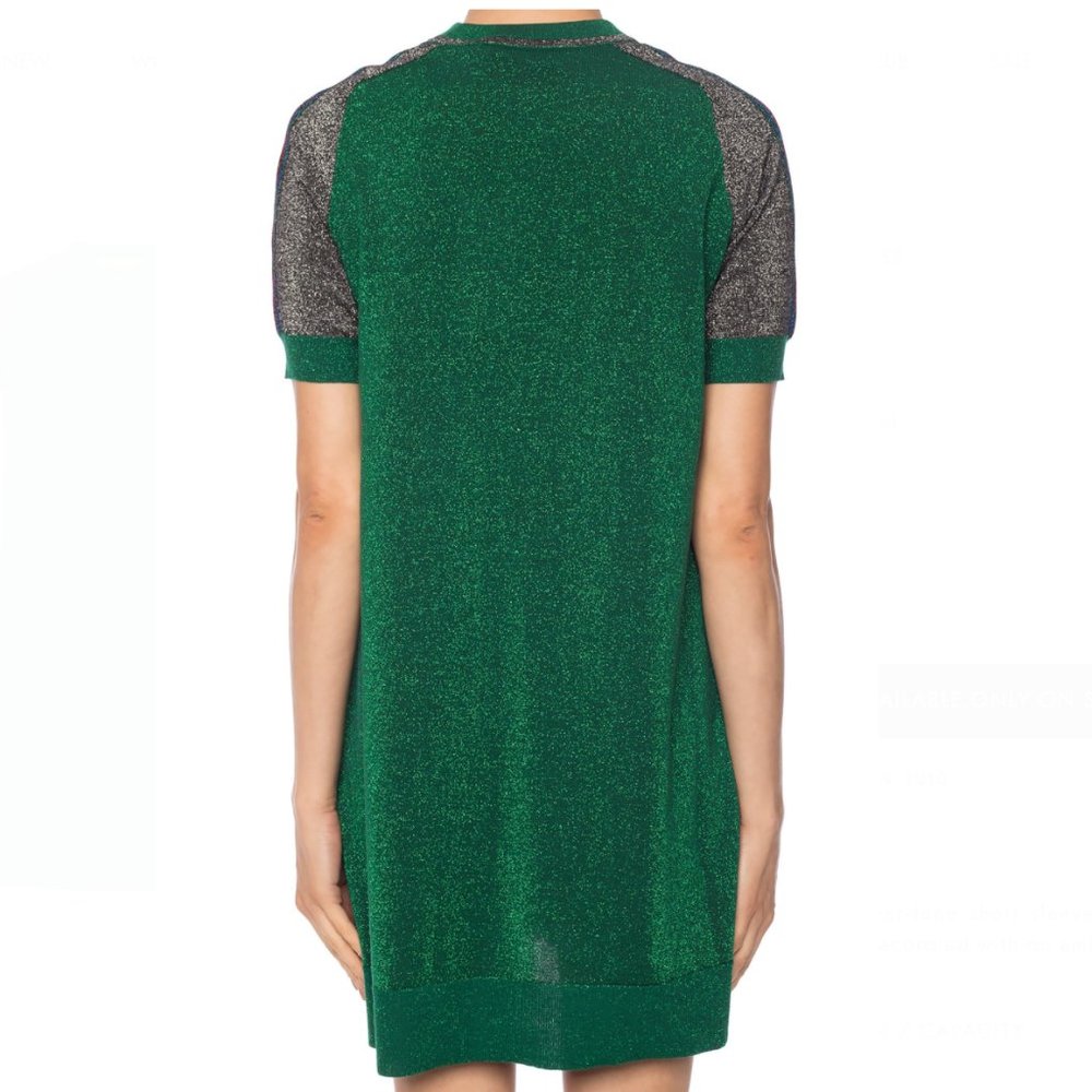 Gucci Metallic T-shirt Dress in Green NEW WITH TAGS - Picture 5 of 13